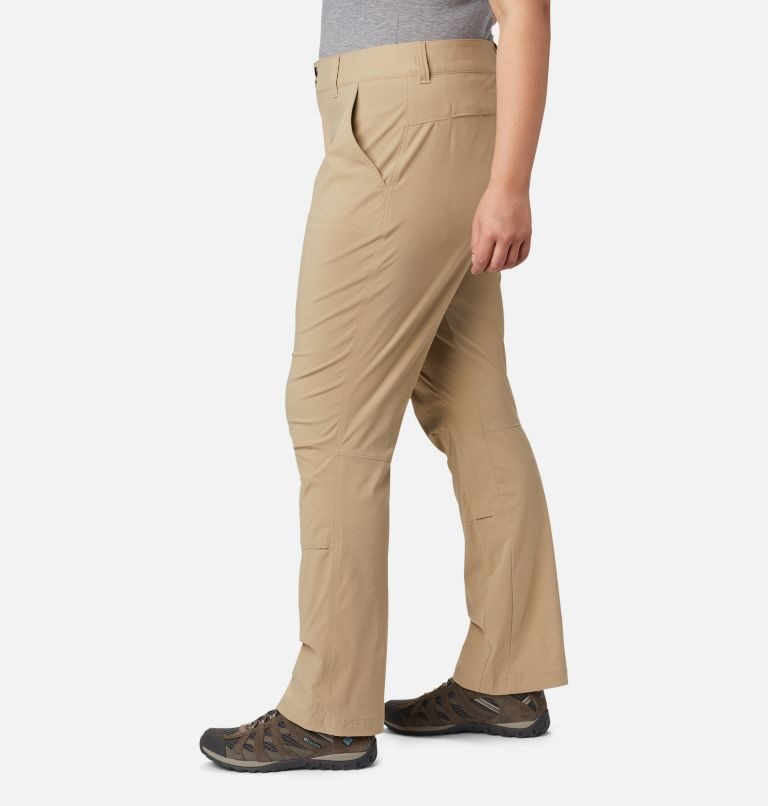 Pantaloni Columbia Saturday Trail Stretch Dama Kaki | Plus Size HP7QMZA08